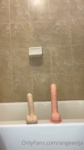 Trying my dildos which do u prefer