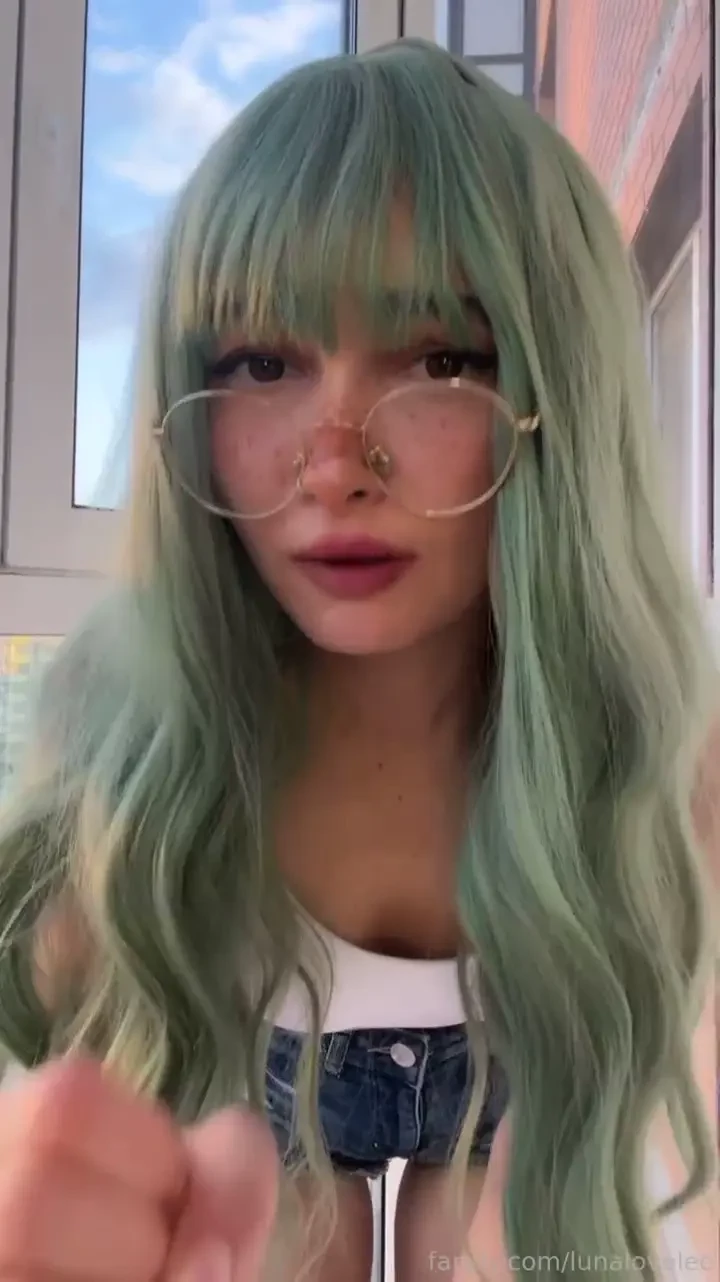 Would you come if i did that to you haha tiktok glasses cosplay ahegao 