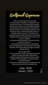 Girlfriend experience read the 3rd pic xoxo part 2