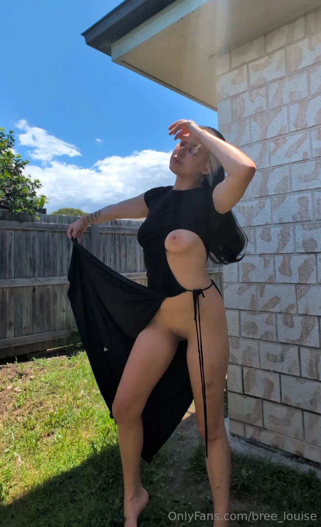 Would you fuck me outdoors in this dress part 3 