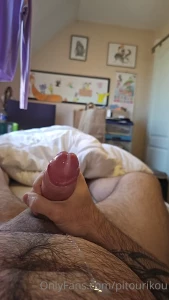 Jerking of after 10 days teasing slow motion cuming who want swallow