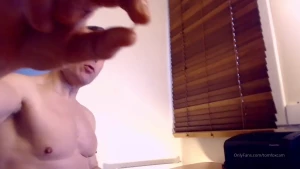 Licking precum
