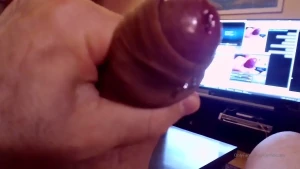April big precum and cumshot my cock precum a lot when i m horny this