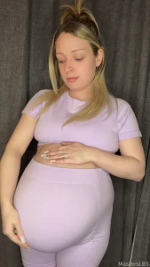 Are you looking at me pregnant pregnancy belly blonde milf mommy mom