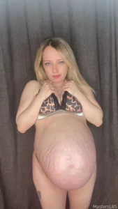 Can mommy help you with anything pregnant pregnancy belly blonde milf