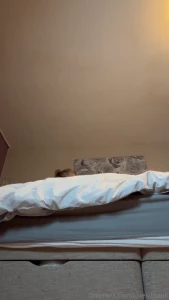 This is the complete making of my bed this morning that i broke up