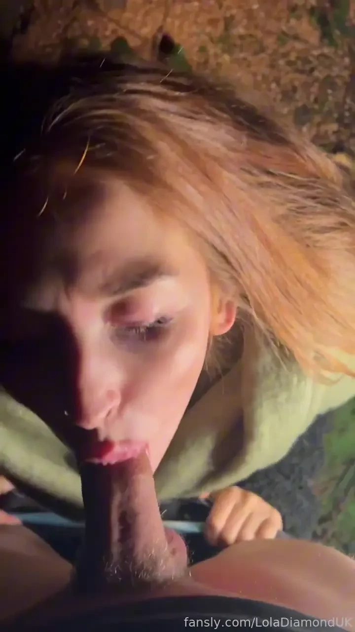 A nice little midnight stroll ending with a big load of cum in my 