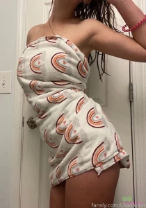 Look at this cute towel dress i made toweldress teasing sfw fyp legs