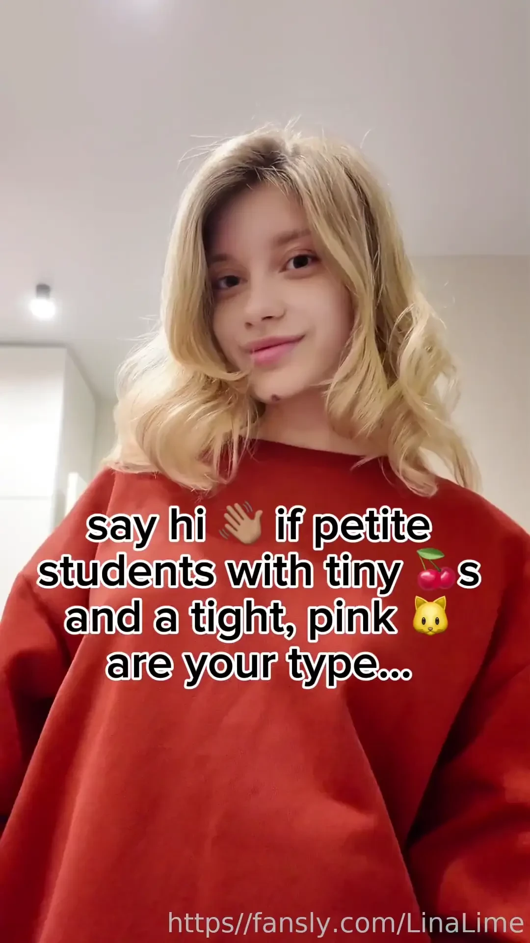 Linalime say hi naked nude ass butt fyp petite blonde fit sexy boobs 