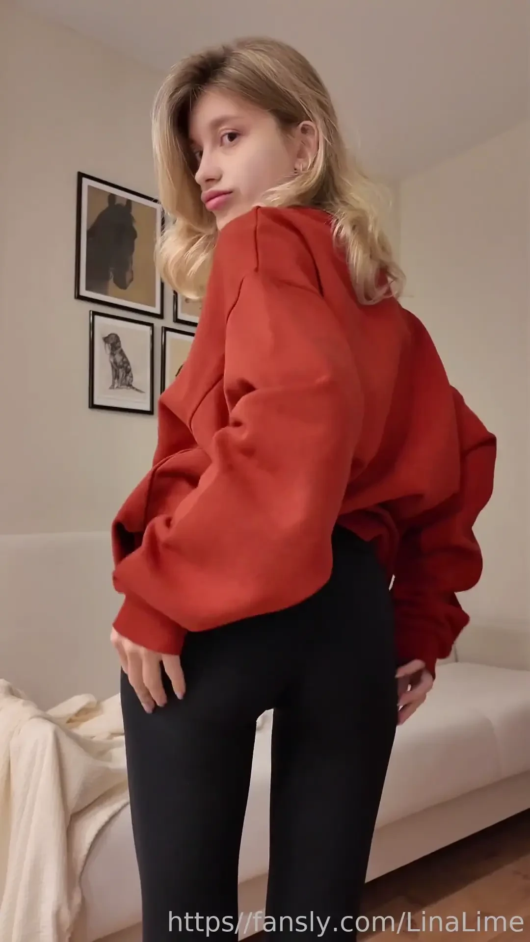 Linalime i want to hear your moans naked nude ass butt fyp petite 