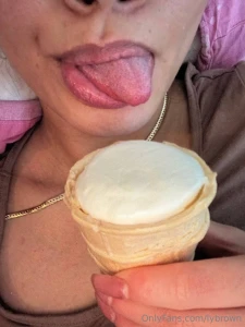 The ice cream could be something else