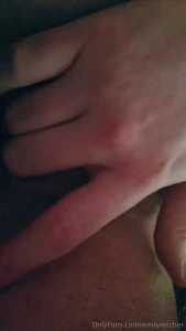 Just playing with my pussy after waking up 3 she s healing nicely look