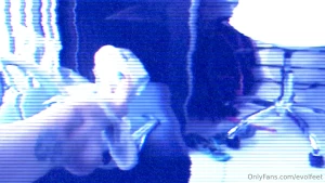 Beautiful mistress teasing with her long toes and wonderful feet