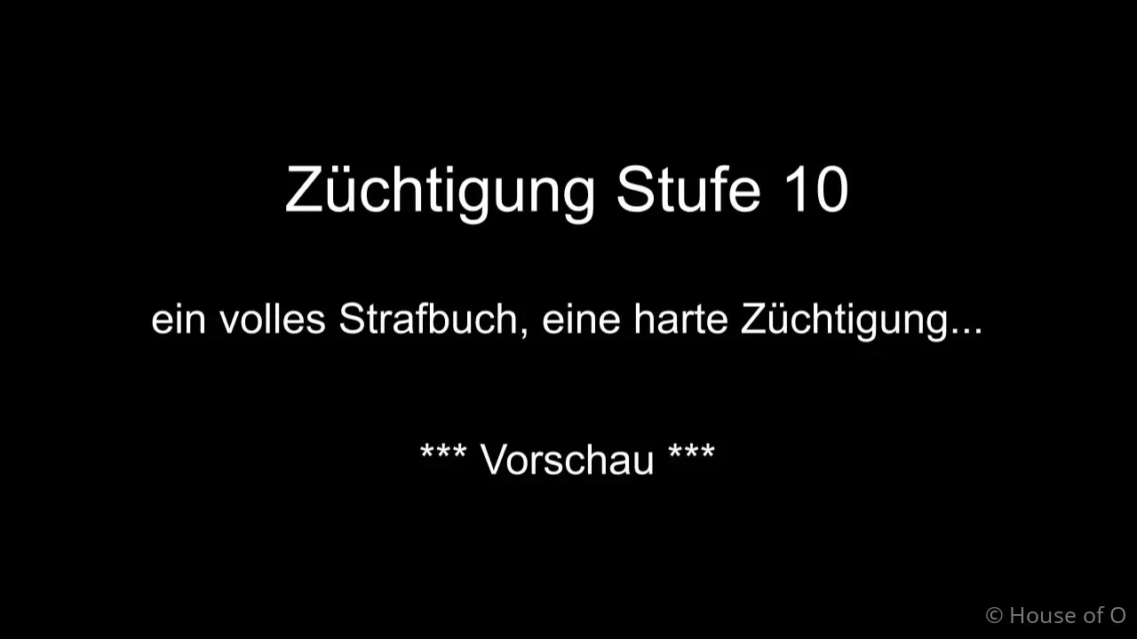 Z chtigung stufe 10 die festen sklavinnen haben ein strafbuch in das 