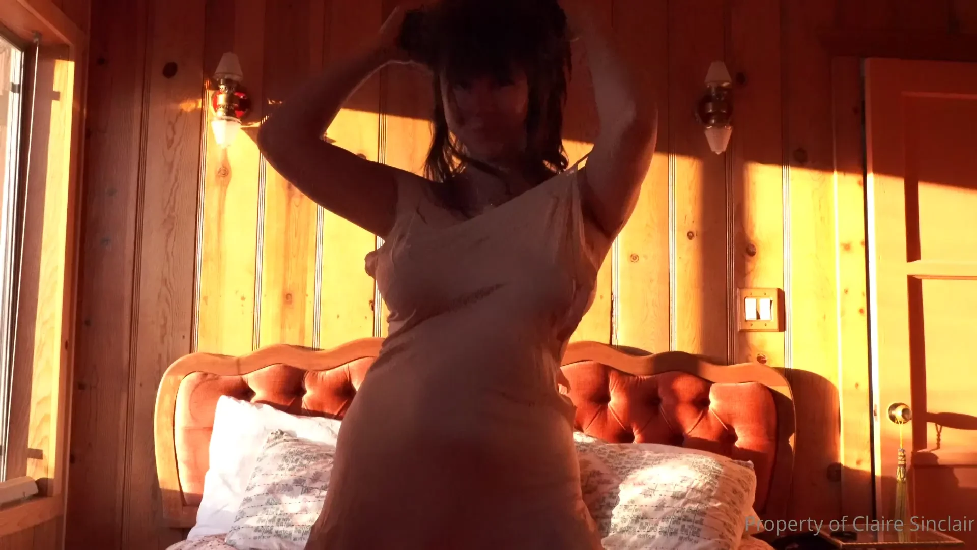 I really love dancing and stripping down to evil woman by elo this 