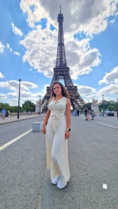 Zum ersten mal den eifelturm gesehen