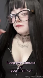 Keep eye contact tinywaifu0 boobs tiktok babyface eyes smallface small