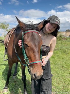 Went horse riding the other day this cutie s name is koko and she part 1