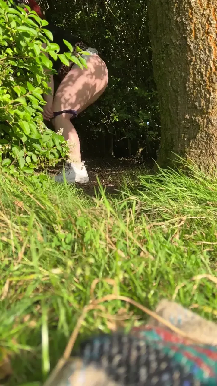 Pissing in the park so much easier than trying to find a toilet 