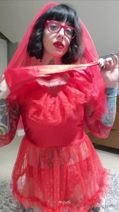 Costume stays on while you eat me out