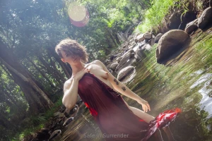 Throwback to when i had a bit more hair feeling my lake siren fantasy