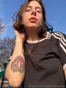 Suns out wanna watch me play around outside