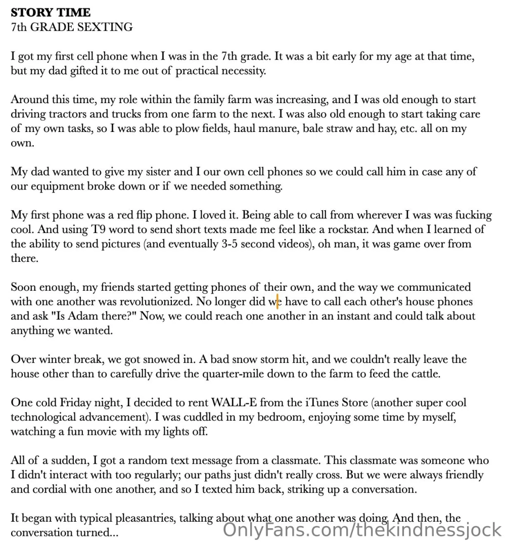 Storytime 7th grade sexting enjoy part 2 