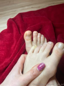 They say the feet reveal secret desires soft arches painted toes slow