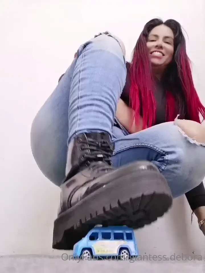 Crushing a tiny police my big boots and lat n ass who wanna be the 
