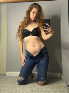 Ripped jeans and lace panties something i wear on a regular