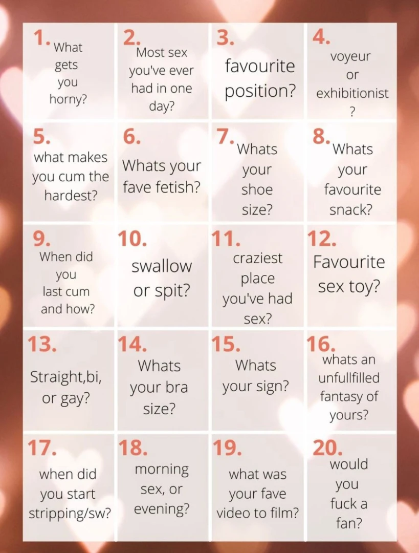 Lil game to get to know me better tip 3 per your pick of number 