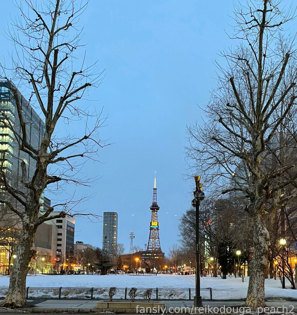 Odori park today it s covered in snow i can t wait for the flowers to part 1 