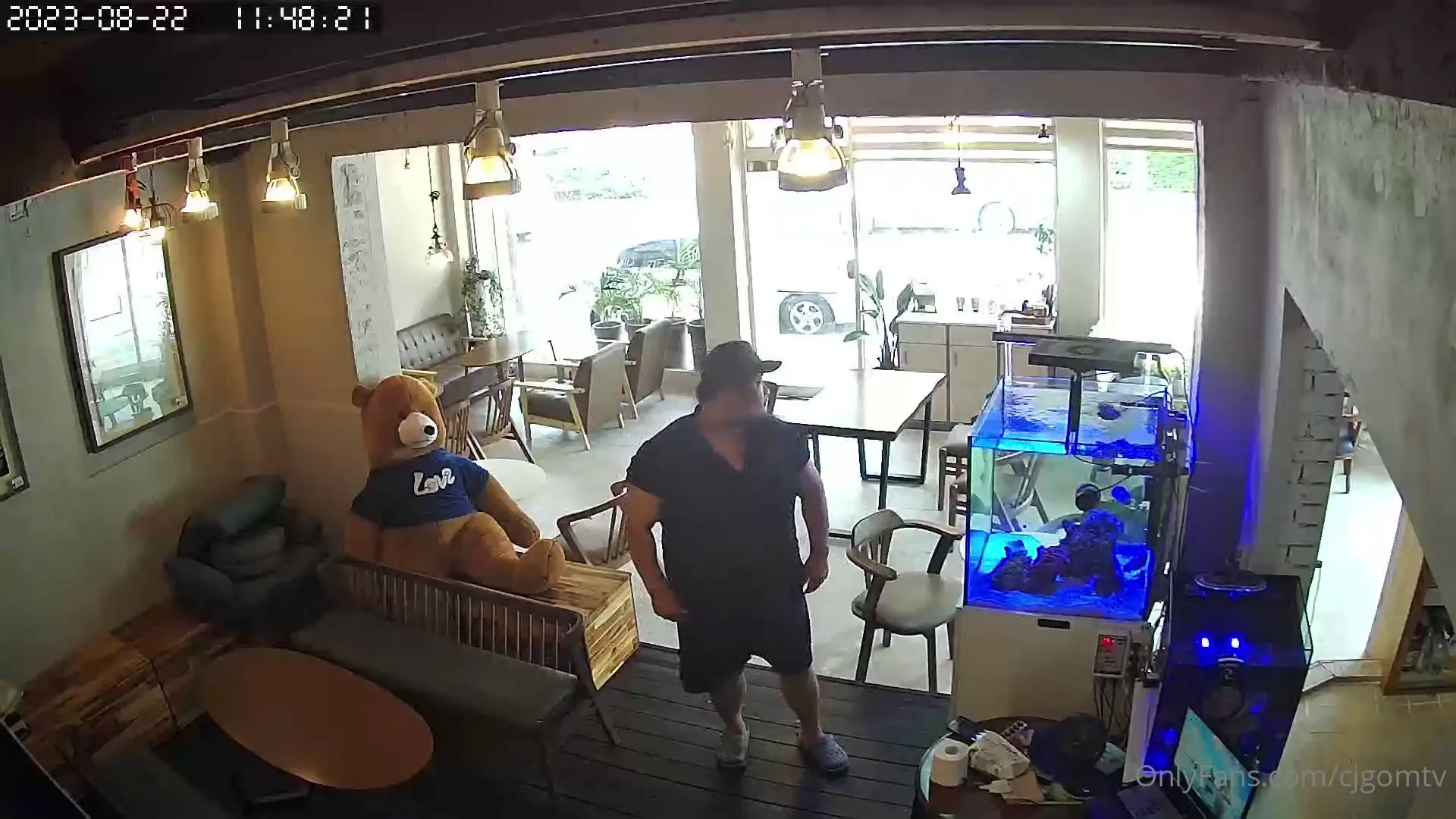 Cloudy day at cafe 