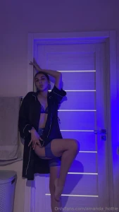 Just me in the bathroom wrapped in soft pajamas first but what s