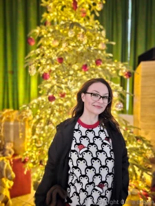 The obligatory posing in front of a christmas tree shot part 1