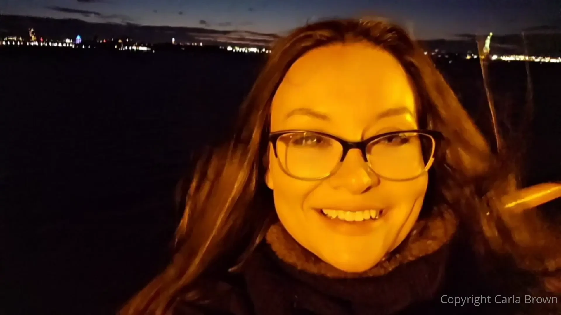 It was so windy and cold on the staten island ferry but it was worth 