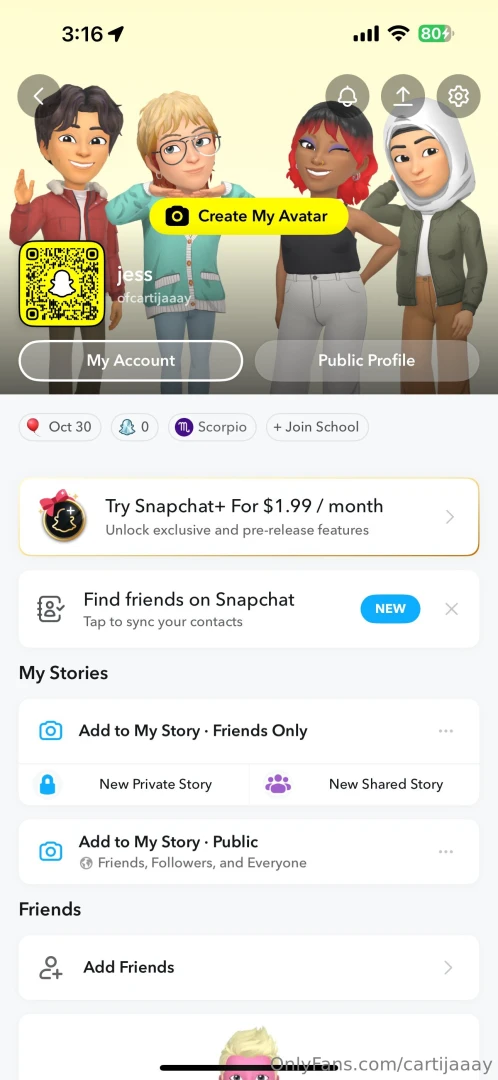 Go add my new premium snap my old one got deleted 