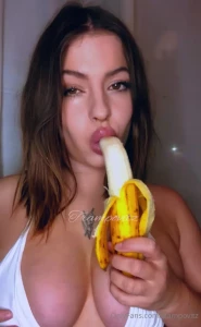 I love eating bananas they remind me of something
