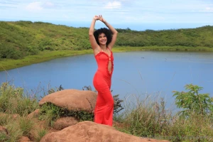 Looking pretty in red