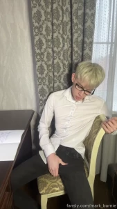 He just got home from college and he s so f horny still in his tight