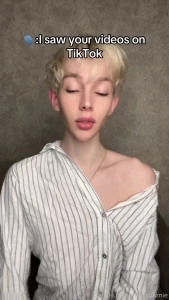 Cute gay boy igbt blond young twink femboy 18