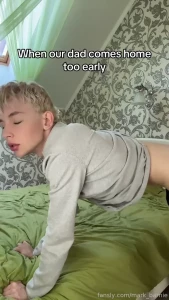 Awkwardly cute gay boy igbt blond young twink femboy 18 ass
