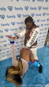 We had fun at the fansly booth faexxxfae ebony couple faeandcheta