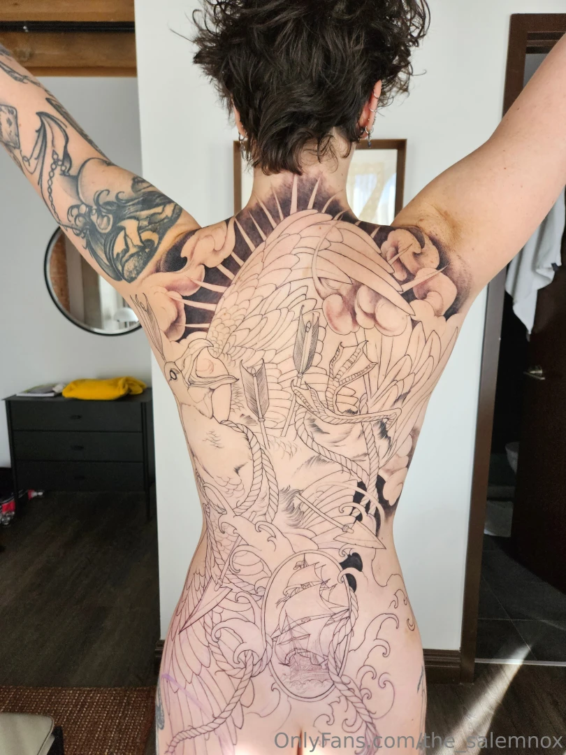 From bare back to fully blasted back piece i love posting secret 