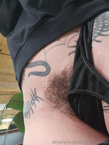 Full bush half thong for my tattoo lol i stood up and have so much
