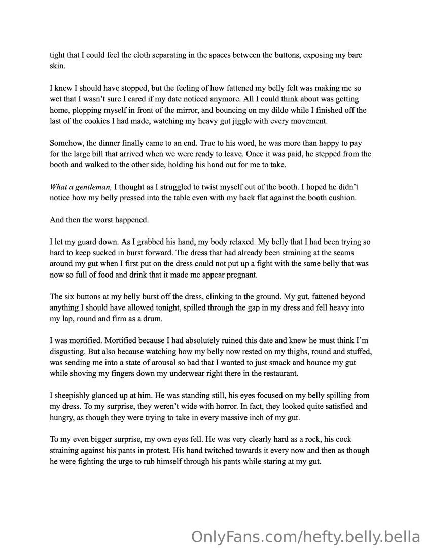 My date couldn t stop feeding me until my dress burst open enjoy my part 1 