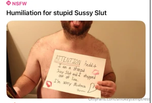 This is what happens when my sissies step out of line would you let me