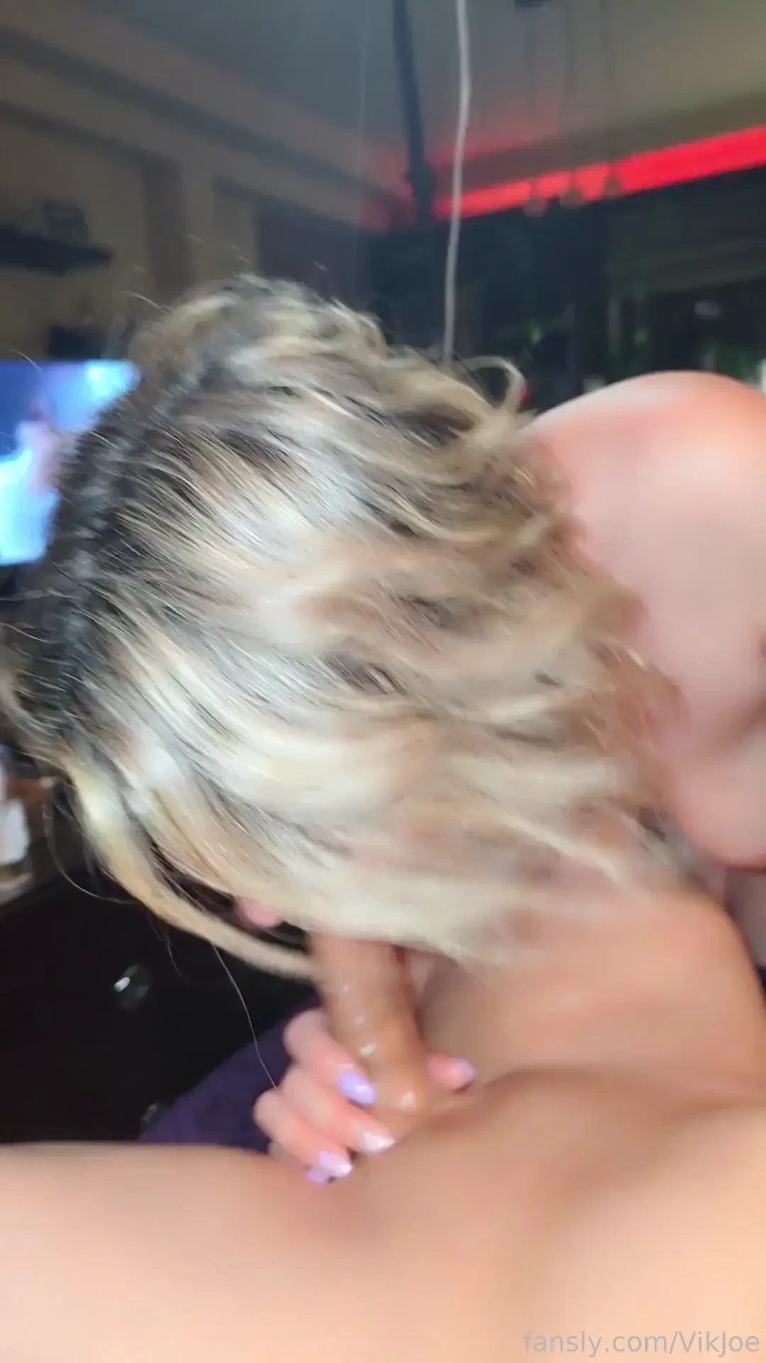 Giving joe a relaxing blowjob fyp naturalbeauty hot nude wife tease 