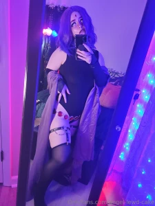 I didn t get many lewd pics of me in my raven outfit i need to dress part 1