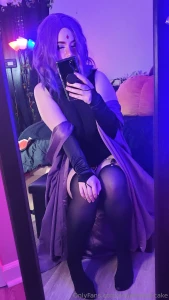 I didn t get many lewd pics of me in my raven outfit i need to dress part 2